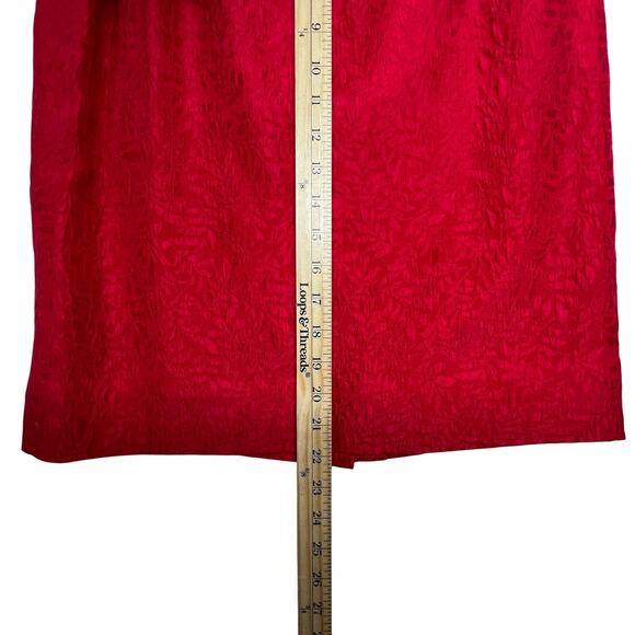 Richard Warren Vintage 80s Red Silk Suit Set 4 | Skirt Cherry-Coded Old Money - Picture 13 of 16